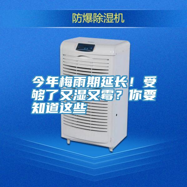 今年梅雨期延長(zhǎng)！受夠了又濕又霉？你要知道這些