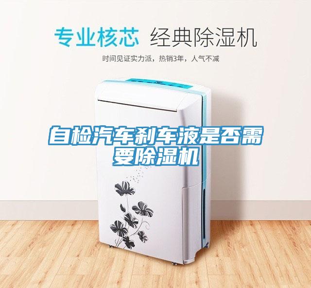 自檢汽車剎車液是否需要除濕機