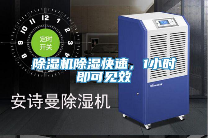 除濕機除濕快速，1小時即可見效