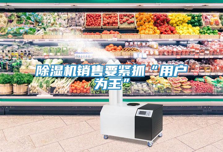 除濕機(jī)銷(xiāo)售要緊抓“用戶為王”