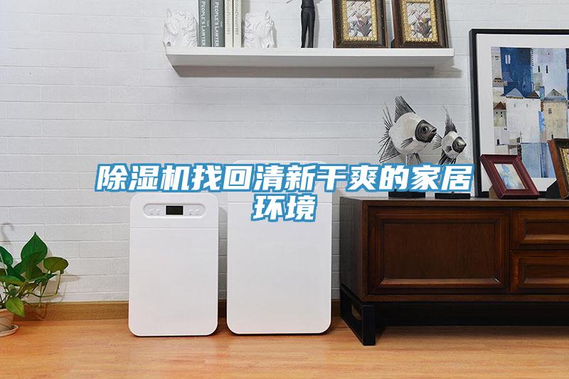 除濕機(jī)找回清新干爽的家居環(huán)境