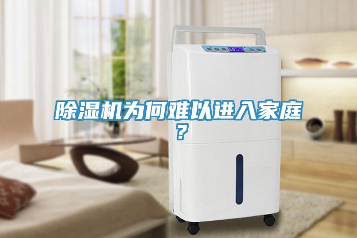 除濕機為何難以進入家庭？