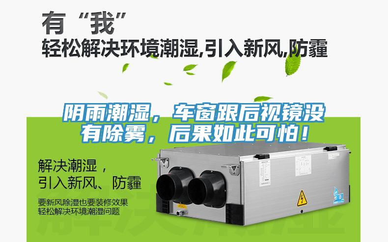 陰雨潮濕，車窗跟后視鏡沒有除霧，后果如此可怕！