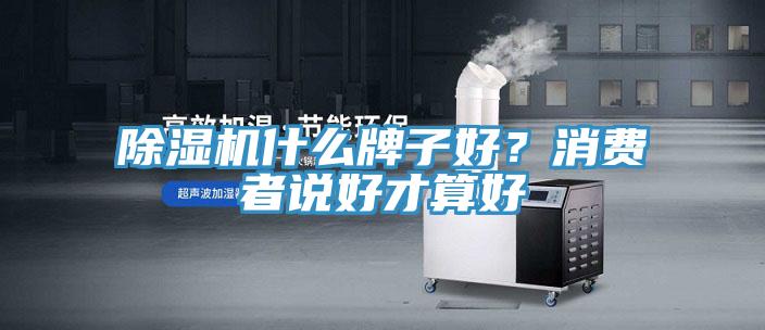 除濕機(jī)什么牌子好？消費(fèi)者說(shuō)好才算好