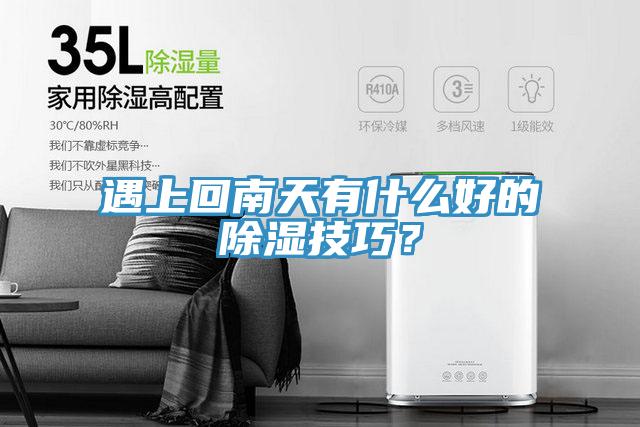 遇上回南天有什么好的除濕技巧？