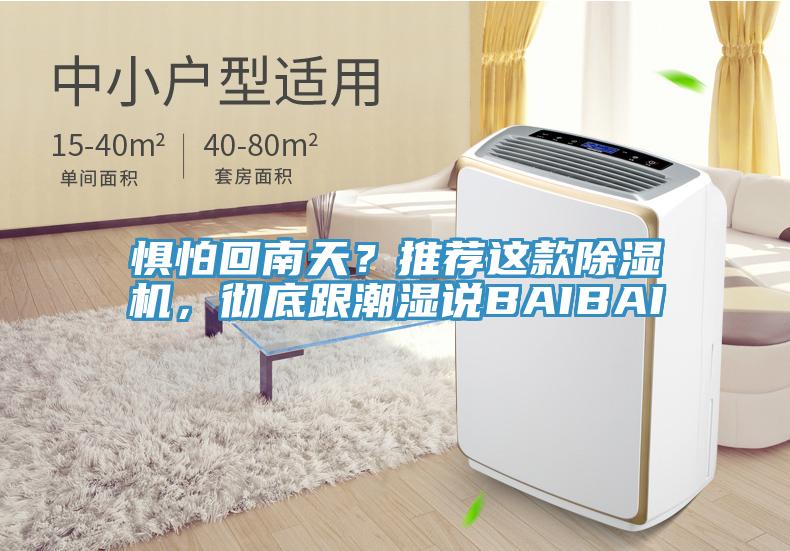 懼怕回南天？推薦這款除濕機(jī)，徹底跟潮濕說BAIBAI