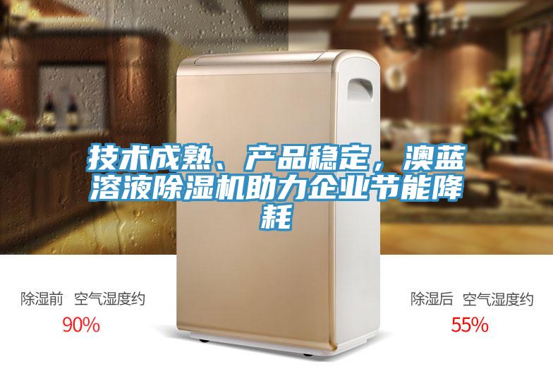 技術(shù)成熟、產(chǎn)品穩(wěn)定，澳藍溶液除濕機助力企業(yè)節(jié)能降耗