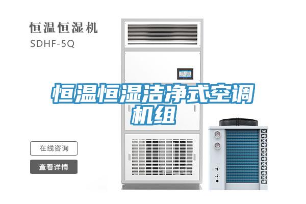 恒溫恒濕潔凈式空調(diào)機組