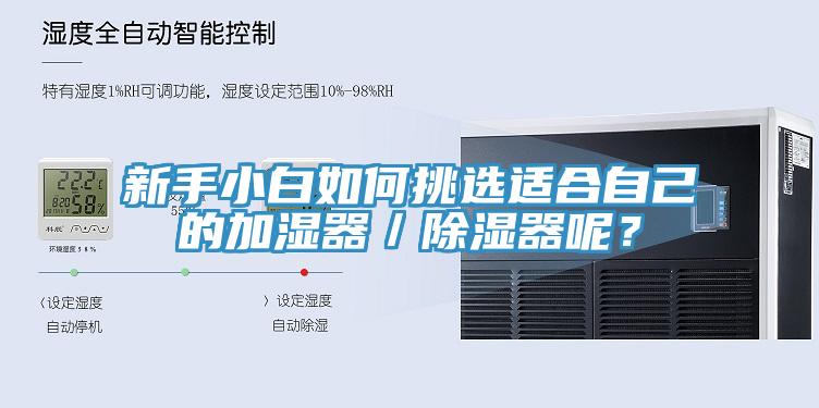 新手小白如何挑選適合自己的加濕器／除濕器呢？