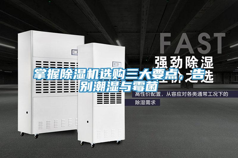 掌握除濕機選購三大要點，告別潮濕與霉菌