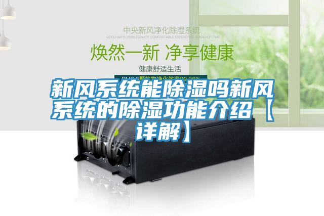 新風(fēng)系統(tǒng)能除濕嗎新風(fēng)系統(tǒng)的除濕功能介紹【詳解】