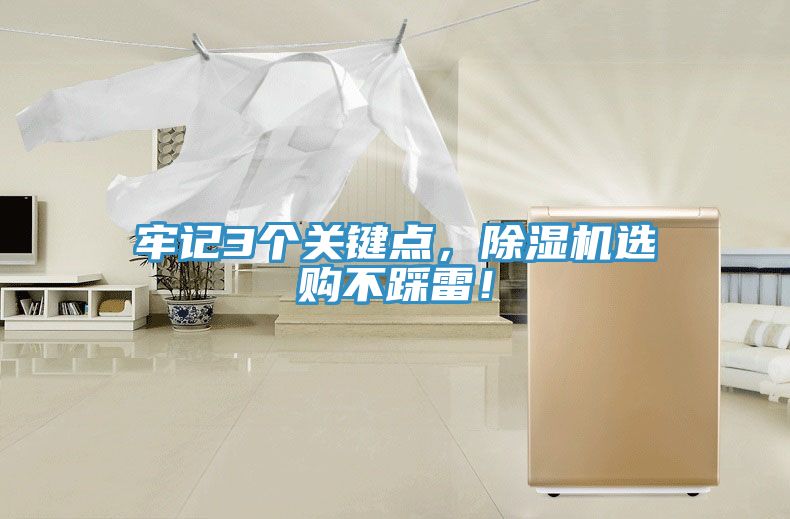 牢記3個(gè)關(guān)鍵點(diǎn)，除濕機(jī)選購(gòu)不踩雷！