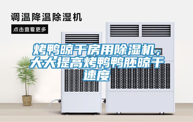 烤鴨晾干房用除濕機(jī)，大大提高烤鴨鴨胚晾干速度