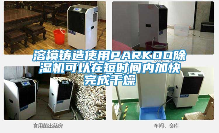 溶模鑄造使用PARKOO除濕機(jī)可以在短時間內(nèi)加快完成干燥