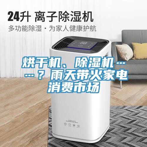 烘干機(jī)、除濕機(jī)……？雨天帶火家電消費(fèi)市場