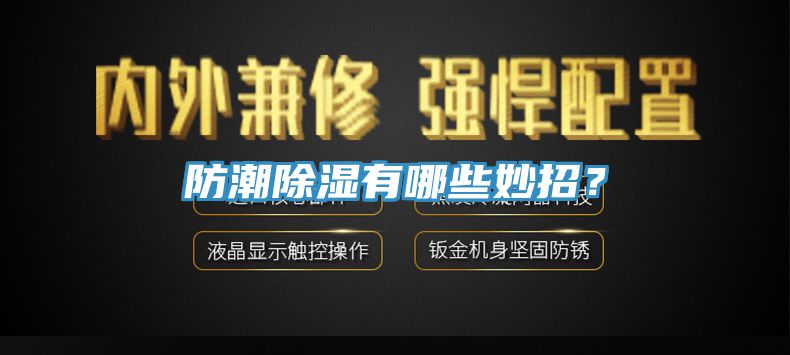 防潮除濕有哪些妙招？