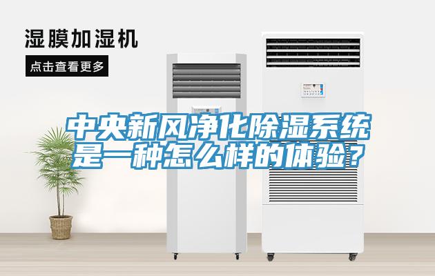 中央新風凈化除濕系統(tǒng)是一種怎么樣的體驗？