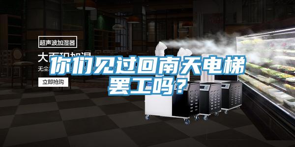 你們見過(guò)回南天電梯罷工嗎？